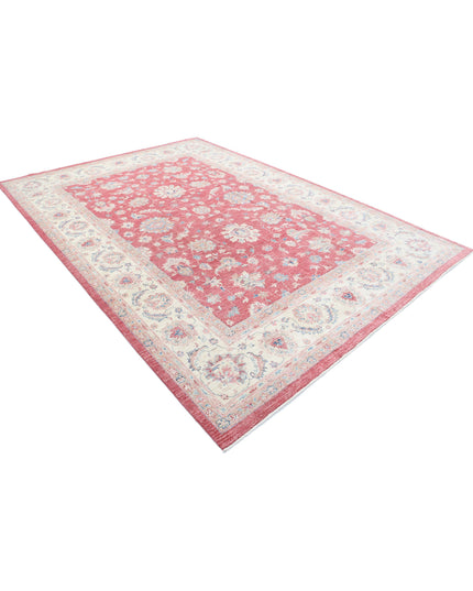 Sultanabad 8' 1" X 11' 1" Hand Knotted Wool Rug 8' 1" X 11' 1" (246 X 338) / Pink / Wool