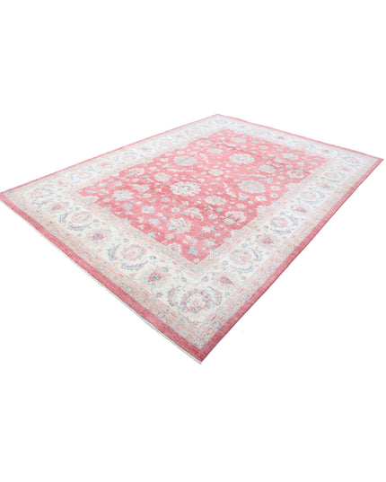 Sultanabad 8' 1" X 11' 1" Hand Knotted Wool Rug 8' 1" X 11' 1" (246 X 338) / Pink / Wool