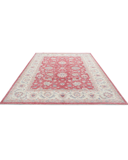 Sultanabad 8' 1" X 11' 1" Hand Knotted Wool Rug 8' 1" X 11' 1" (246 X 338) / Pink / Wool