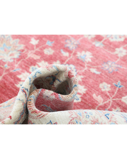 Sultanabad 8' 1" X 11' 1" Hand Knotted Wool Rug 8' 1" X 11' 1" (246 X 338) / Pink / Wool