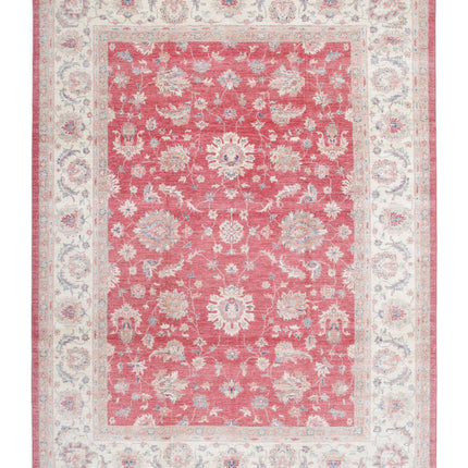 Sultanabad 8' 1" X 11' 1" Hand Knotted Wool Rug 8' 1" X 11' 1" (246 X 338) / Pink / Wool