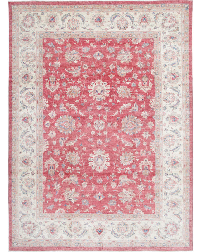 Sultanabad 8' 1" X 11' 1" Hand Knotted Wool Rug 8' 1" X 11' 1" (246 X 338) / Pink / Wool