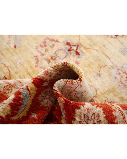 Sultanabad 8' 2" X 10' 8" Hand Knotted Wool Rug 8' 2" X 10' 8" (249 X 325) / Gold / Wool