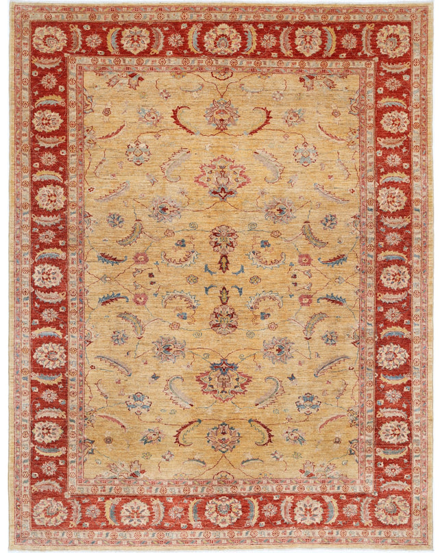 Sultanabad 8' 2" X 10' 8" Hand Knotted Wool Rug 8' 2" X 10' 8" (249 X 325) / Gold / Wool