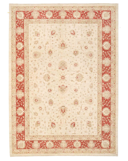 Sultanabad 8' 10" X 12' 4" Hand Knotted Wool Rug 8' 10" X 12' 4" (269 X 376) / Ivory / Wool
