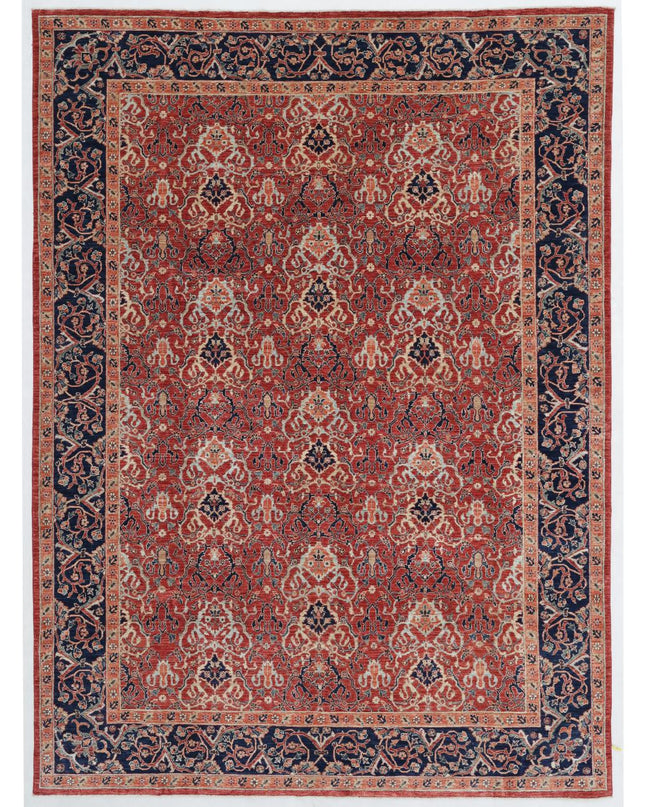Sultanabad 8' 9" X 11' 10" Hand Knotted Wool Rug 8' 9" X 11' 10" (267 X 361) / Rust / Wool