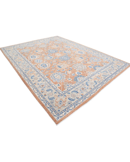 Sultanabad 8' 11" X 11' 8" Hand Knotted Wool Rug 8' 11" X 11' 8" (272 X 356) / Orange / Wool