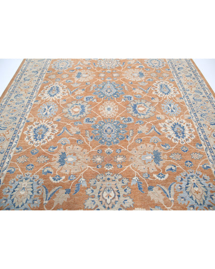 Sultanabad 8' 11" X 11' 8" Hand Knotted Wool Rug 8' 11" X 11' 8" (272 X 356) / Orange / Wool