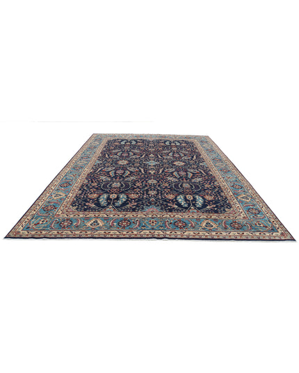 Sultanabad 9' 9" X 13' 6" Hand Knotted Wool Rug 9' 9" X 13' 6" (297 X 411) / Blue / Wool