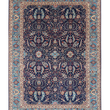 Sultanabad 9' 9" X 13' 6" Hand Knotted Wool Rug 9' 9" X 13' 6" (297 X 411) / Blue / Wool