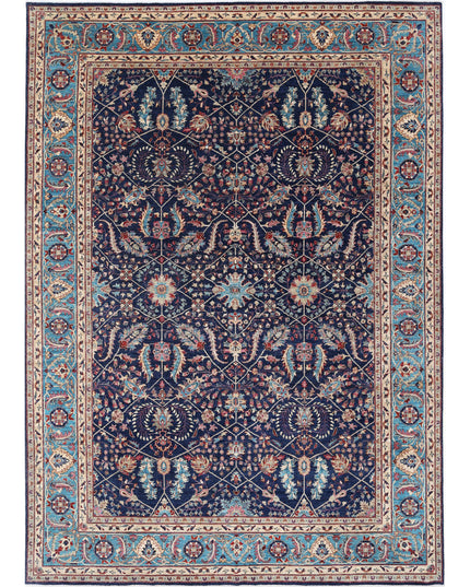 Sultanabad 9' 9" X 13' 6" Hand Knotted Wool Rug 9' 9" X 13' 6" (297 X 411) / Blue / Wool