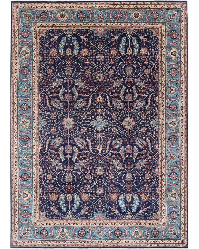 Sultanabad 9' 9" X 13' 6" Hand Knotted Wool Rug 9' 9" X 13' 6" (297 X 411) / Blue / Wool