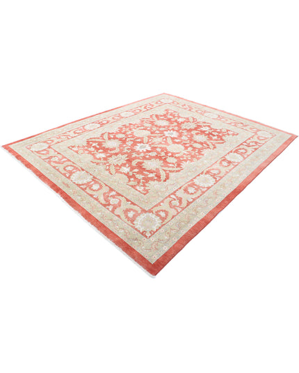 Sultanabad 8' 1" X 9' 10" Hand Knotted Wool Rug 8' 1" X 9' 10" (246 X 300) / Red / Wool