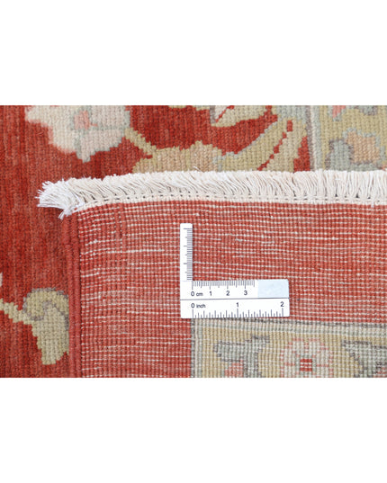 Sultanabad 8' 1" X 9' 10" Hand Knotted Wool Rug 8' 1" X 9' 10" (246 X 300) / Red / Wool