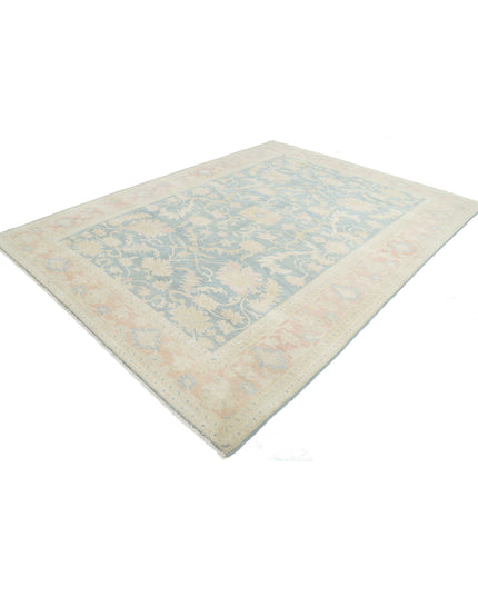 Sultanabad 7' 11" X 10' 7" Hand Knotted Wool Rug 7' 11" X 10' 7" (241 X 322) / Blue / Wool