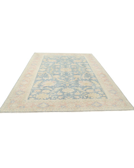 Sultanabad 7' 11" X 10' 7" Hand Knotted Wool Rug 7' 11" X 10' 7" (241 X 322) / Blue / Wool