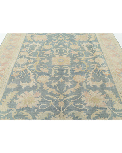 Sultanabad 7' 11" X 10' 7" Hand Knotted Wool Rug 7' 11" X 10' 7" (241 X 322) / Blue / Wool