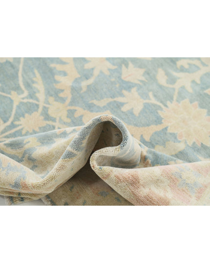 Sultanabad 7' 11" X 10' 7" Hand Knotted Wool Rug 7' 11" X 10' 7" (241 X 322) / Blue / Wool