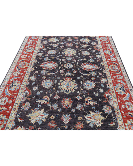 Sultanabad 6' 4" X 9' 2" Hand Knotted Wool Rug 6' 4" X 9' 2" (193 X 280) / Brown / Wool