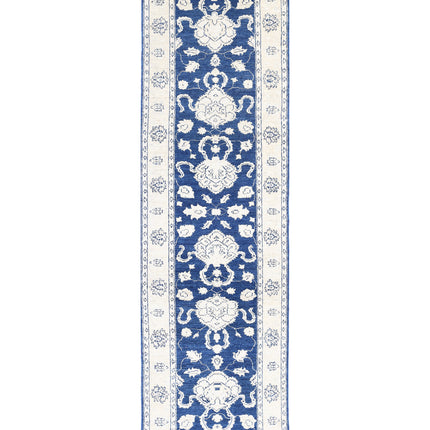Sultanabad 2' 8" X 9' 9" Hand Knotted Wool Rug 2' 8" X 9' 9" (81 X 297) / Blue / Wool