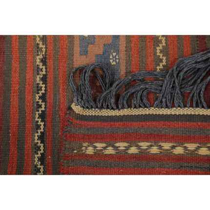 Sumak Kilim 4' 10" X 6' 10" Wool Hand-Woven Kilim 4' 10" X 6' 10" (147 X 208) / Multi / Multi