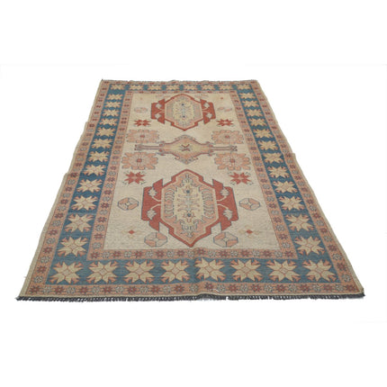 Sumak Kilim 5' 1" X 8' 0" Wool Hand-Woven Kilim 5' 1" X 8' 0" (155 X 244) / Multi / Multi