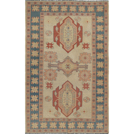 Sumak Kilim Hand-Woven Wool Kilim IVA0007953 - Natalia Rugs