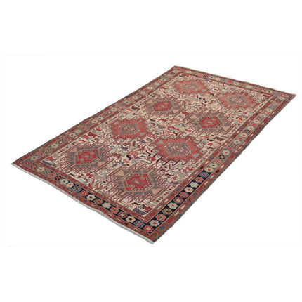 Sumak Kilim 3' 11" X 6' 7" Wool Hand-Woven Kilim 3' 11" X 6' 7" (119 X 201) / Multi / Multi