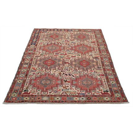 Sumak Kilim 3' 11" X 6' 7" Wool Hand-Woven Kilim 3' 11" X 6' 7" (119 X 201) / Multi / Multi