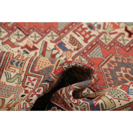 Sumak Kilim 3' 11" X 6' 7" Wool Hand-Woven Kilim 3' 11" X 6' 7" (119 X 201) / Multi / Multi