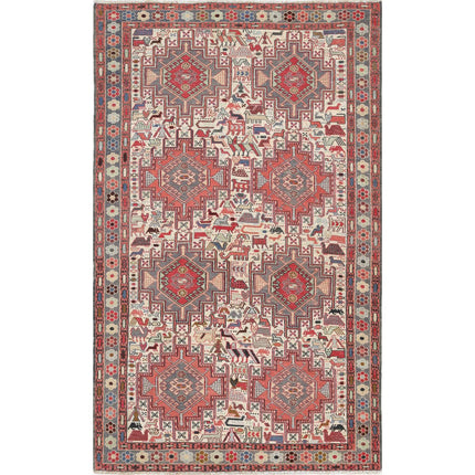 Sumak Kilim Hand-Woven Wool Kilim IVA0024181 - Natalia Rugs