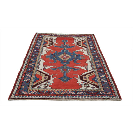 Sumak Kilim 4' 0" X 6' 8" Wool Hand-Woven Kilim 4' 0" X 6' 8" (122 X 203) / Multi / Multi