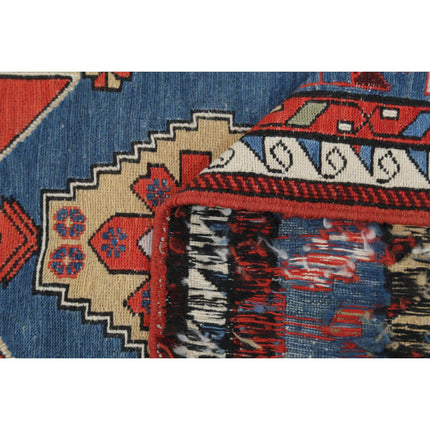 Sumak Kilim 4' 0" X 6' 8" Wool Hand-Woven Kilim 4' 0" X 6' 8" (122 X 203) / Multi / Multi