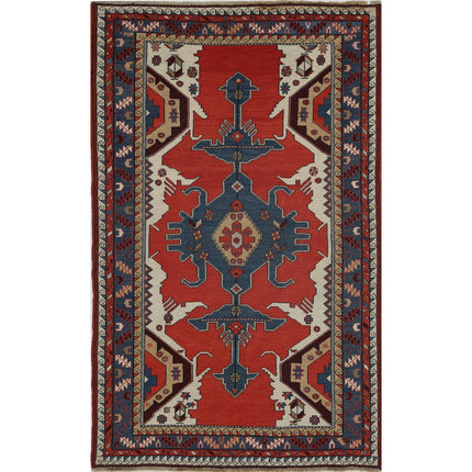 Sumak Kilim Hand-Woven Wool Kilim IVA0024219 - Natalia Rugs