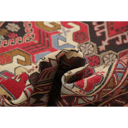 Sumak Kilim 3' 9" X 6' 7" Wool Hand-Woven Kilim 3' 9" X 6' 7" (114 X 201) / Multi / Multi