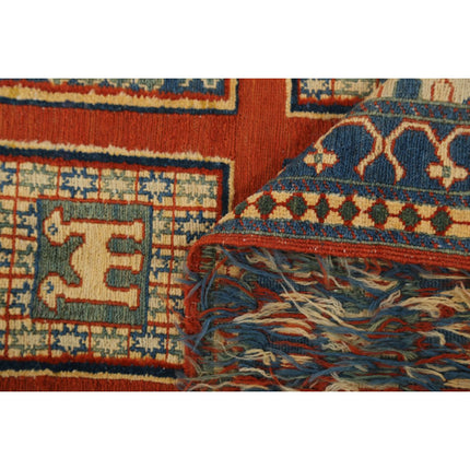 Sumak Kilim 4' 9" X 6' 10" Wool Hand-Woven Kilim 4' 9" X 6' 10" (145 X 208) / Multi / Multi