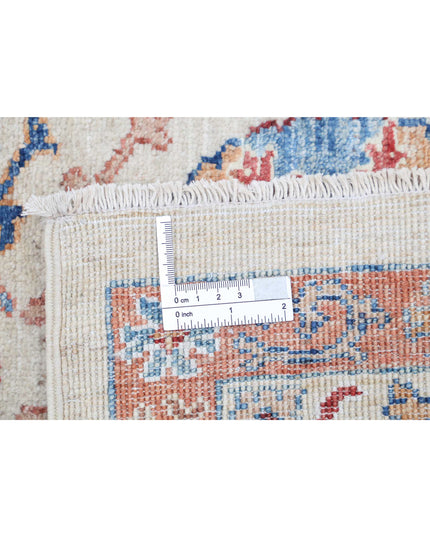 Suzani 4' 0" X 5' 8" Hand Knotted Wool Rug 4' 0" X 5' 8" (122 X 173) / Ivory / Wool