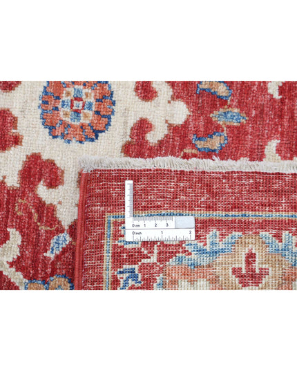 Suzani 6' 4" X 10' 2" Hand Knotted Wool Rug 6' 4" X 10' 2" (193 X 310) / Red / Wool