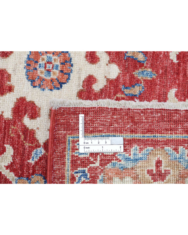 Suzani 6' 4" X 10' 2" Hand Knotted Wool Rug 6' 4" X 10' 2" (193 X 310) / Red / Wool