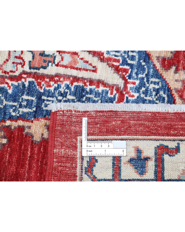 Suzani 6' 7" X 9' 9" Hand Knotted Wool Rug 6' 7" X 9' 9" (201 X 297) / Red / Wool