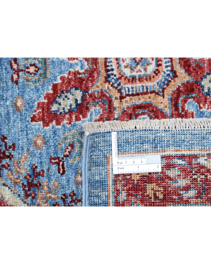 Suzani 6' 7" X 9' 8" Hand Knotted Wool Rug 6' 7" X 9' 8" (201 X 295) / Blue / Wool