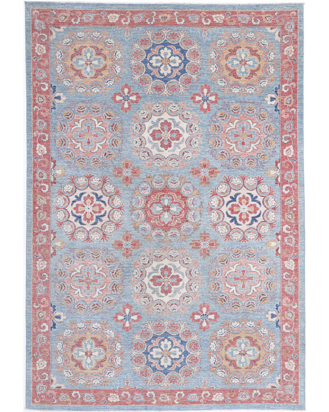 Suzani 4' 6" X 6' 7" Hand Knotted Wool Rug 4' 6" X 6' 7" (137 X 201) / Multi / Wool