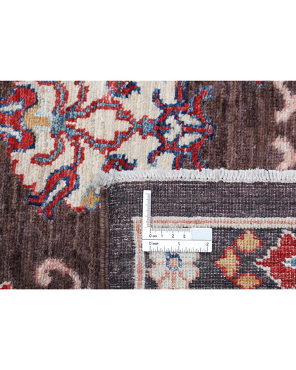 Suzani 6' 6" X 9' 9" Hand Knotted Wool Rug 6' 6" X 9' 9" (198 X 297) / Brown / Wool