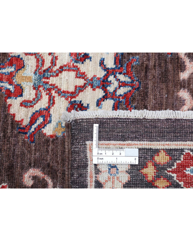 Suzani 6' 6" X 9' 9" Hand Knotted Wool Rug 6' 6" X 9' 9" (198 X 297) / Brown / Wool