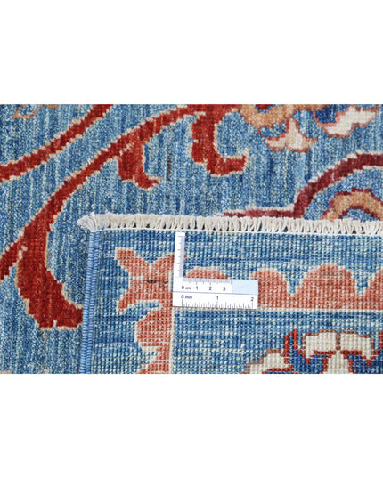 Suzani 5' 8" X 7' 9" Hand Knotted Wool Rug 5' 8" X 7' 9" (173 X 236) / Teal / Wool