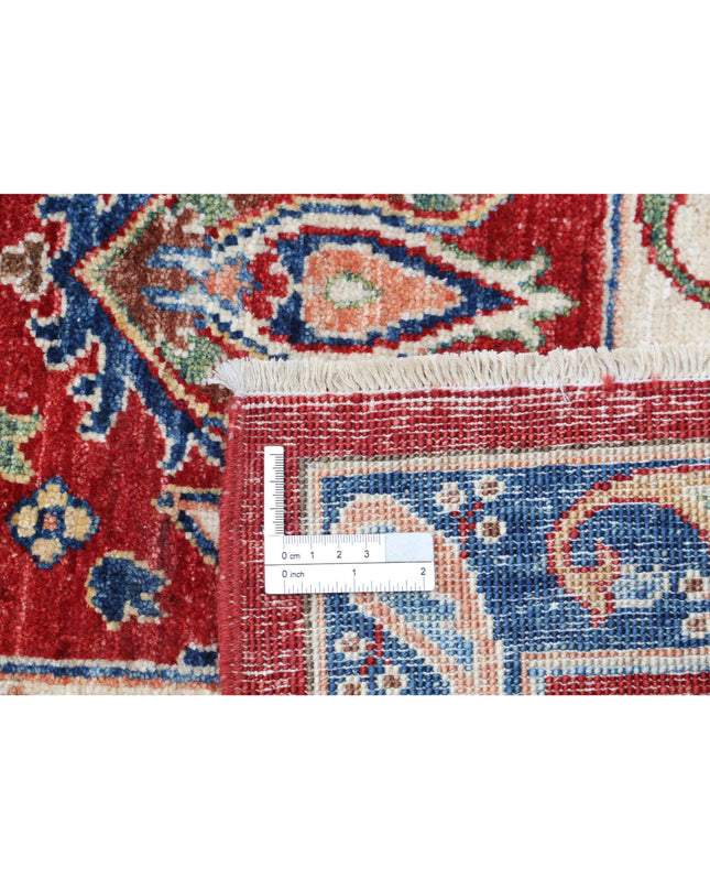Suzani 5' 8" X 8' 0" Hand Knotted Wool Rug 5' 8" X 8' 0" (173 X 244) / Red / Wool