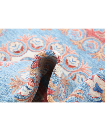 Suzani 6' 3" X 8' 8" Hand Knotted Wool Rug 6' 3" X 8' 8" (191 X 264) / Blue / Wool