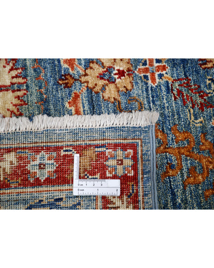 Suzani 4' 10" X 6' 7" Hand Knotted Wool Rug 4' 10" X 6' 7" (147 X 201) / Blue / Wool