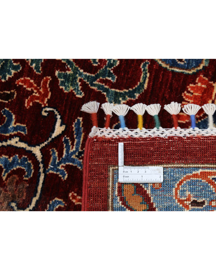 Suzani 8' 2" X 10' 5" Hand Knotted Wool Rug 8' 2" X 10' 5" (249 X 318) / Red / Wool