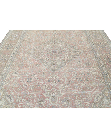 Tabriz 9' 4" X 13' 0" Hand Knotted Wool Rug 9' 4" X 13' 0" (284 X 396) / Pink / Wool